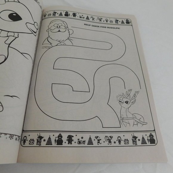 2 Rudolph The Red-Nosed Reindeer Christmas Jumbo Coloring & Activity Books New - Picture 10 of 12